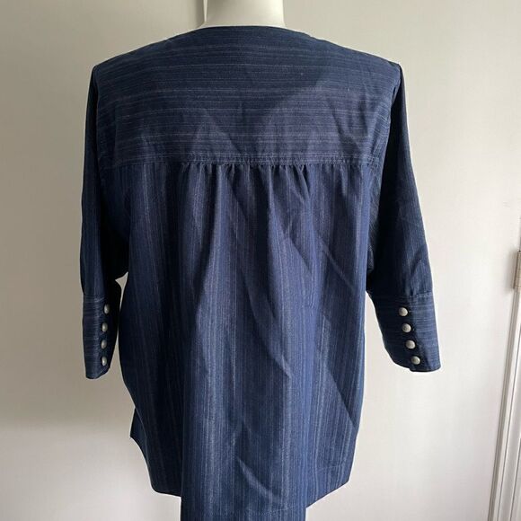 Denim Blue Top, Size 3X, Maggie & Max - Picture 5 of 9